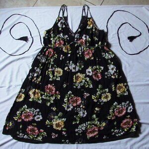 Torrid Dress - Black with Flowers